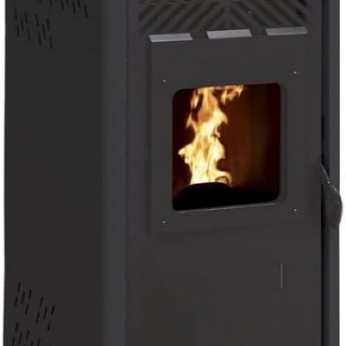 Poêle à granules LUCIA 11KW – Noir + Télécommande